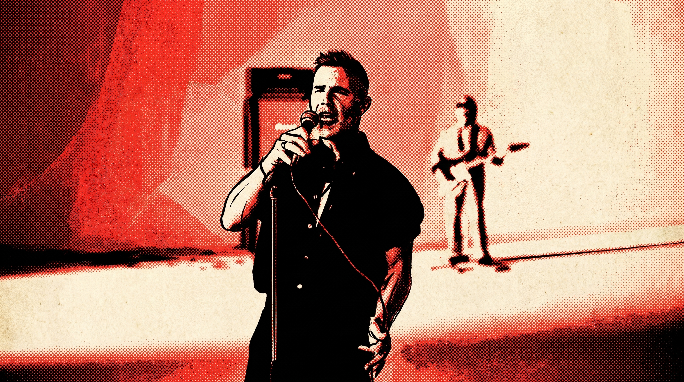 NanoBanana derivation with the band's likeness in the Sweet July graphic style