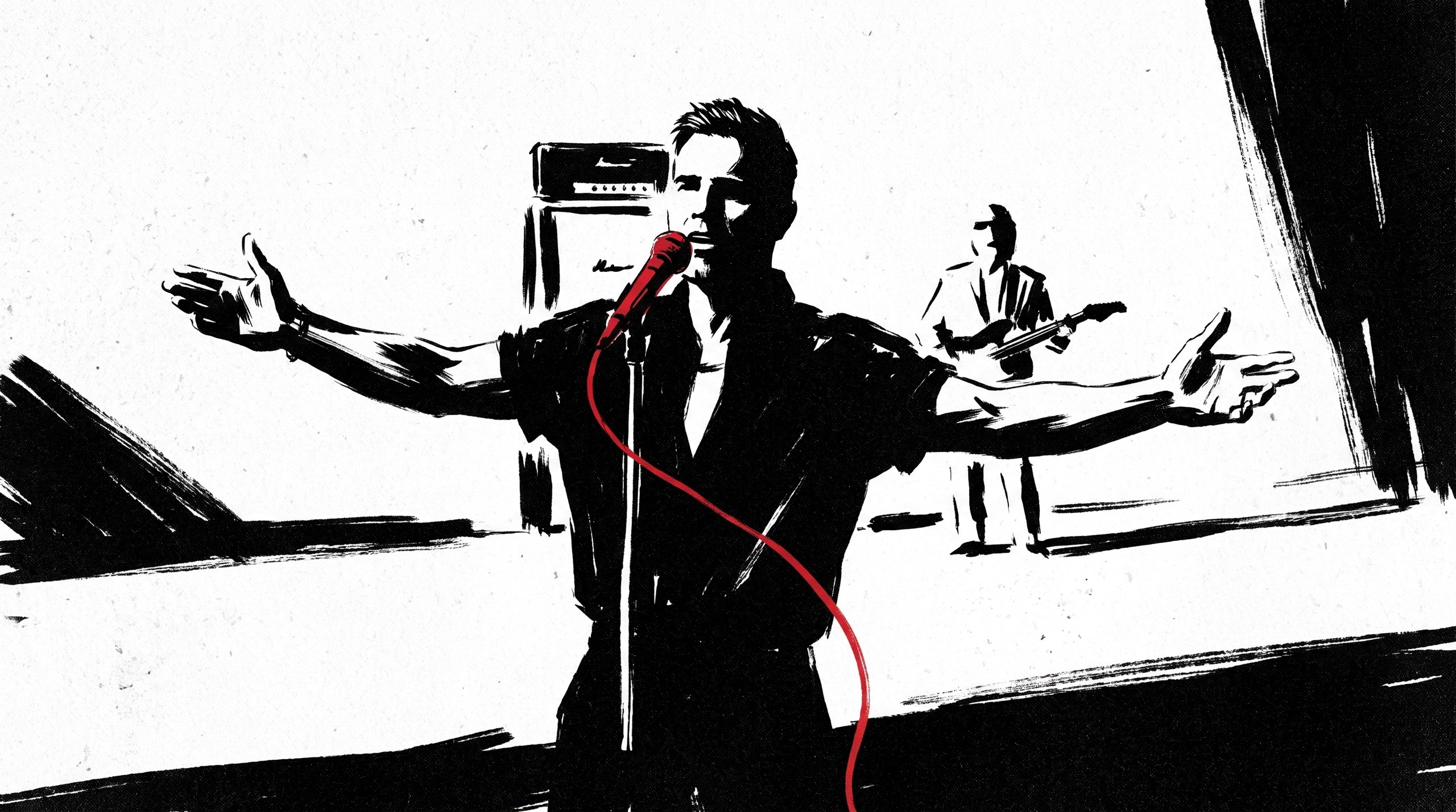 NanoBanana derivation with the band's likeness in the Sweet July graphic style